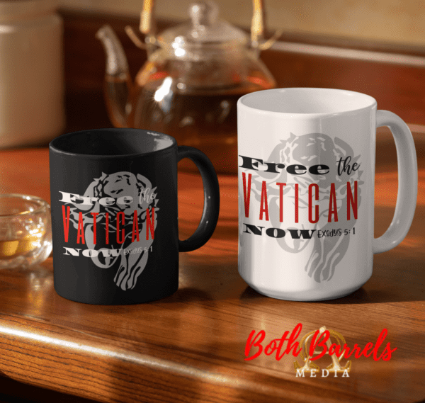 Free the Vatican-two-coffee-mugs-